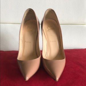 Christian Louboutin So Kate 37 Nude 120mm Pumps
